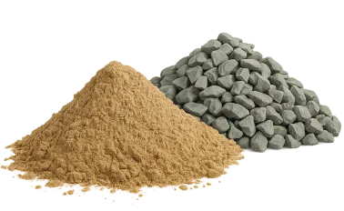  Песок и щебень